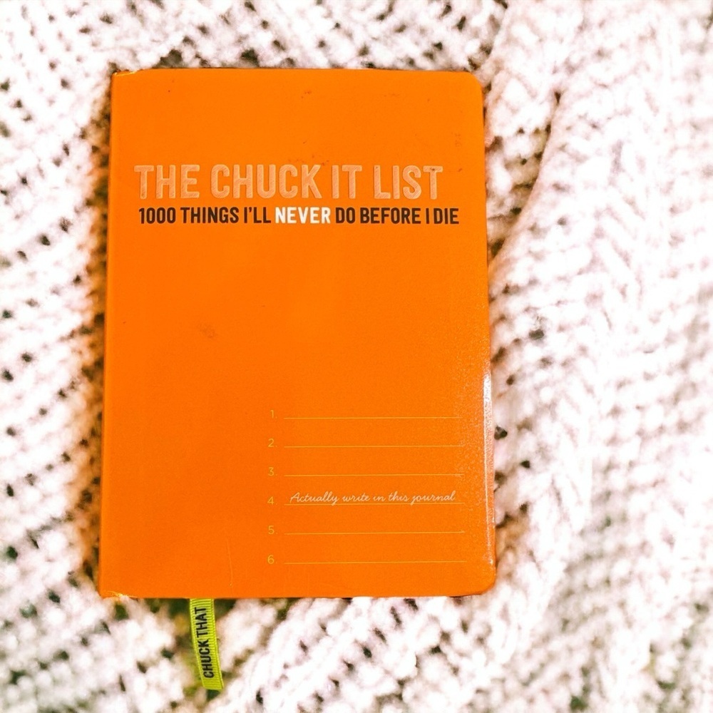 Knock Knock Chuck It List Journal - Brand New! Great Gift!